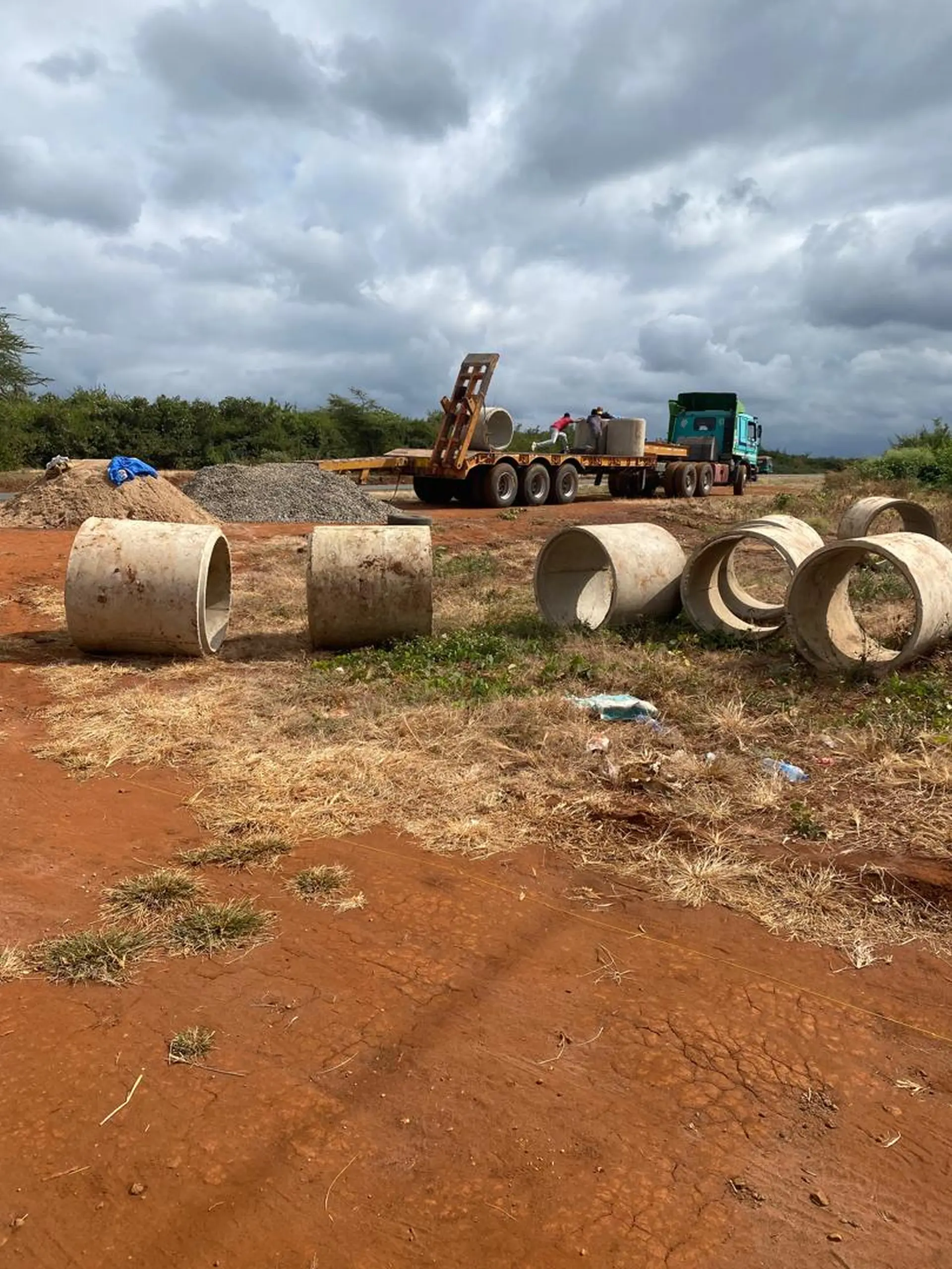 Pipe Culvert at Fire Station
